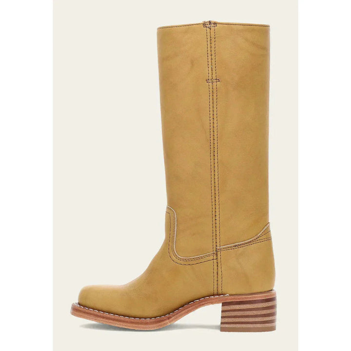 Jean | Polished Square Toe Knee High Riding Boots