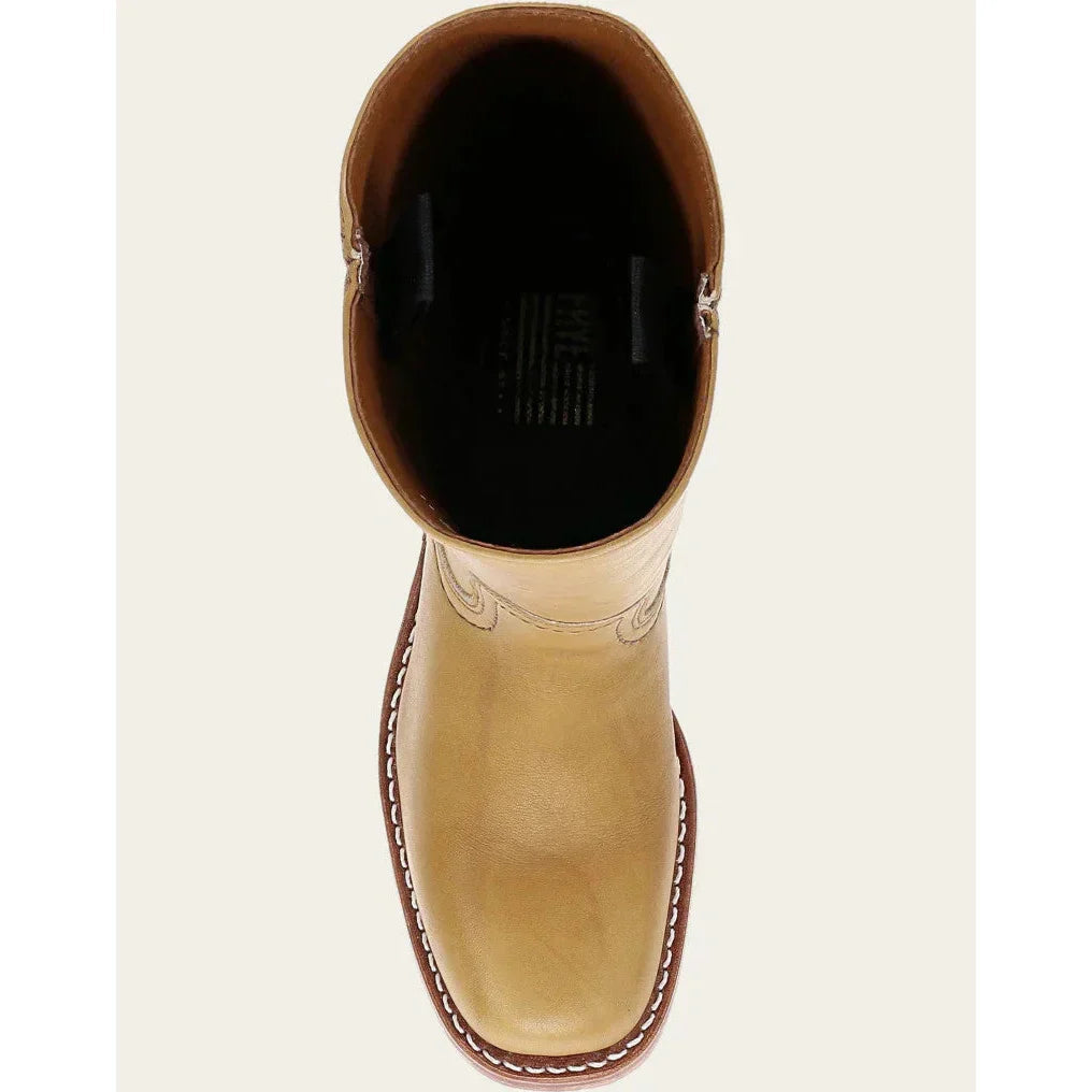 Jean | Polished Square Toe Knee High Riding Boots