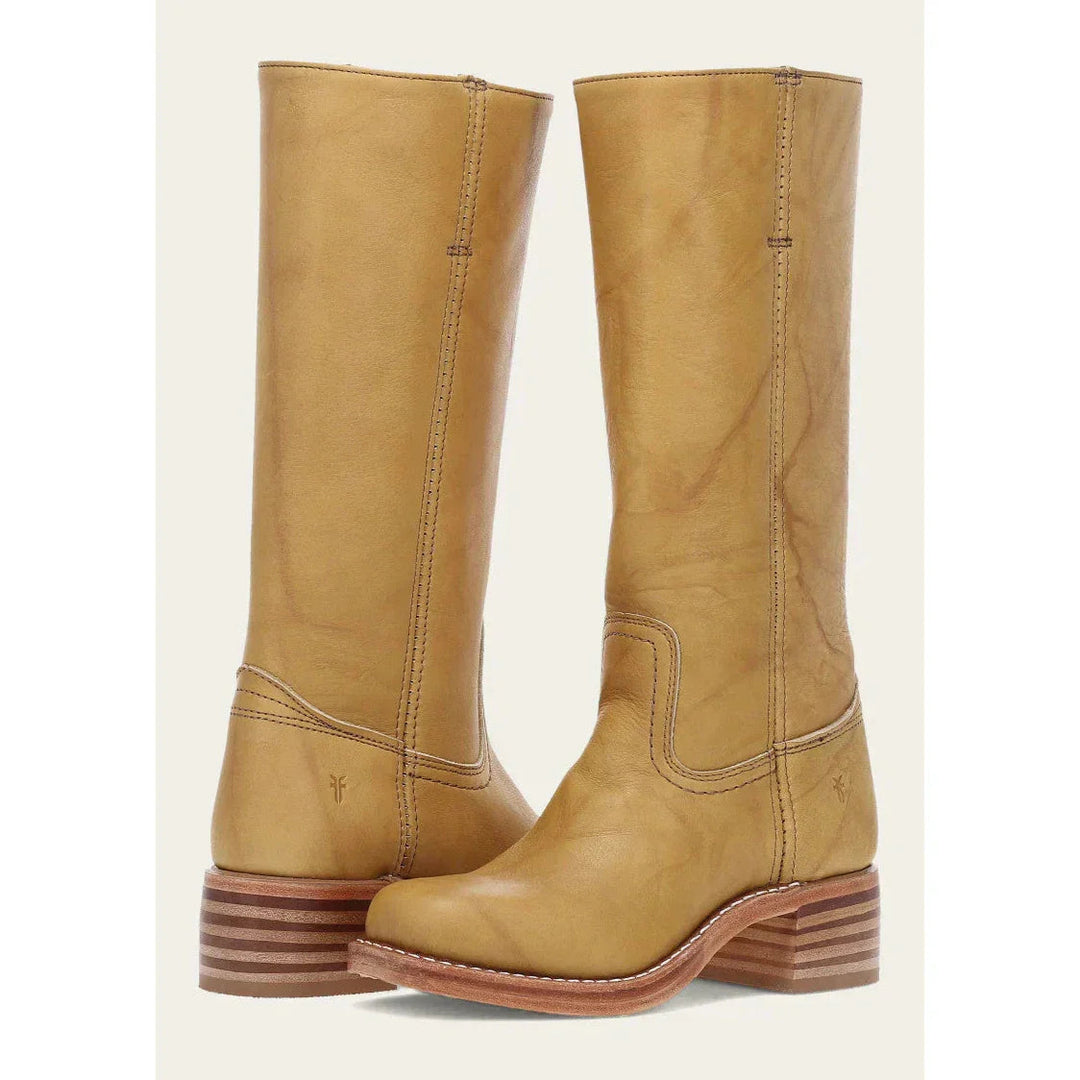 Jean | Polished Square Toe Knee High Riding Boots
