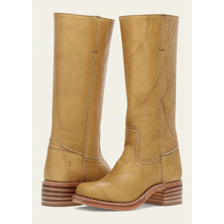Jean | Polished Square Toe Knee High Riding Boots
