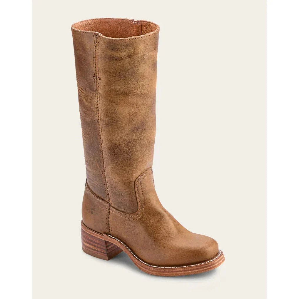 Jean | Polished Square Toe Knee High Riding Boots