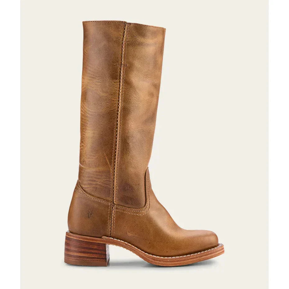 Jean | Polished Square Toe Knee High Riding Boots