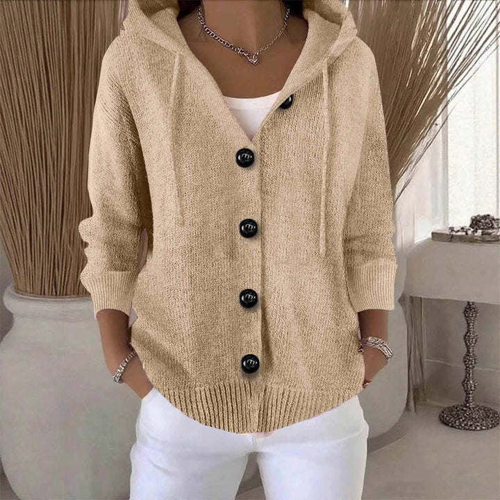 Jean | Timeless Hooded Button-Front Knit Cardigan