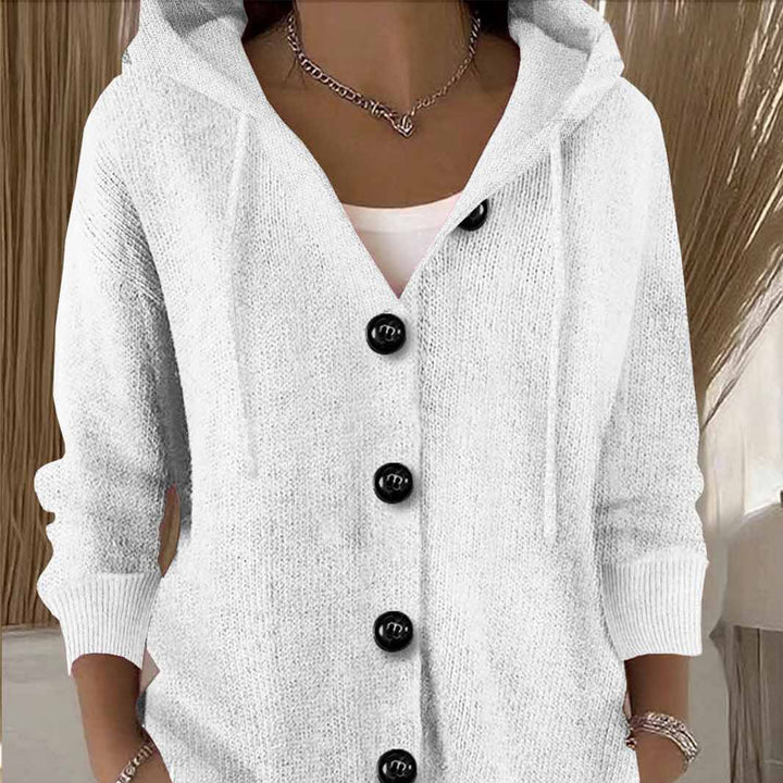 Jean | Timeless Hooded Button-Front Knit Cardigan