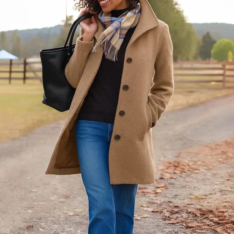 Jean | Timeless Single-Breasted Mid-Length Winter Coat