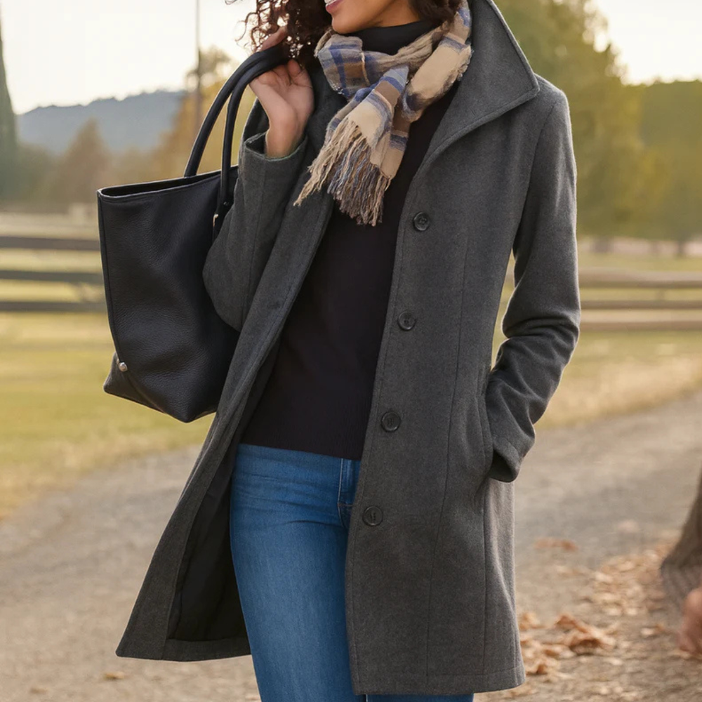 Jean | Timeless Single-Breasted Mid-Length Winter Coat