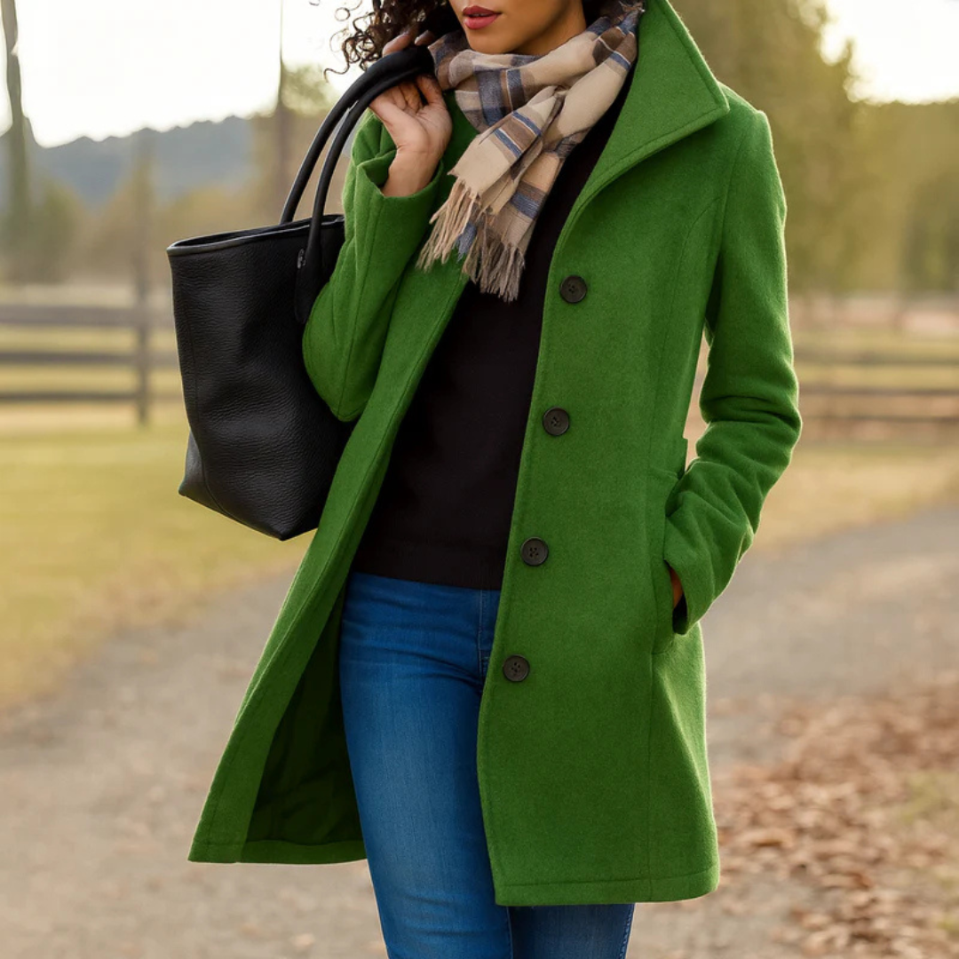 Jean | Timeless Single-Breasted Mid-Length Winter Coat