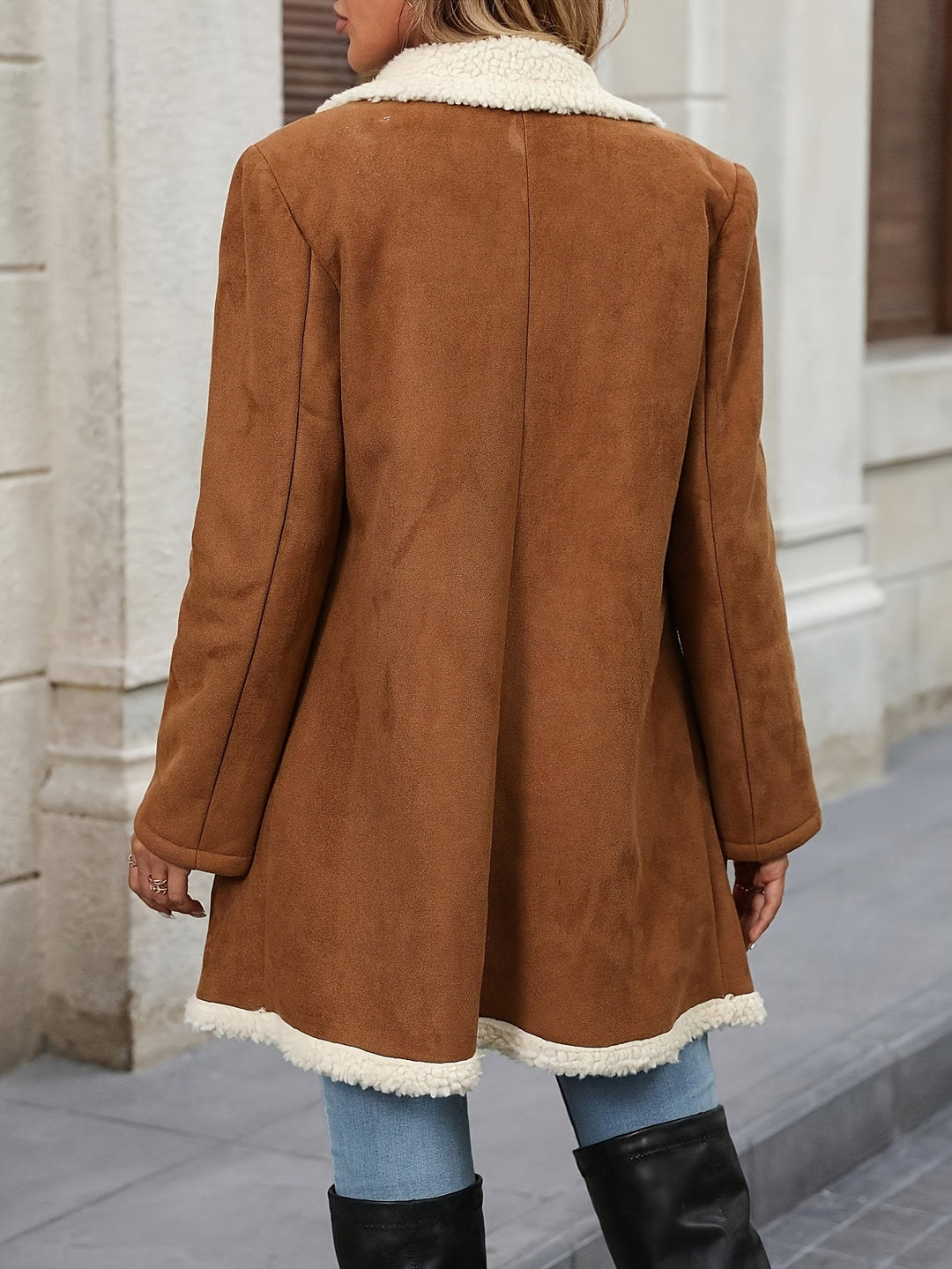 Jennifer | Chic Shearling Lapel Double-Breasted Winter Coats