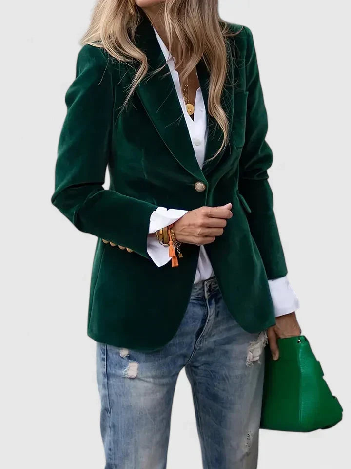 Joyce | Classic Single-Breasted Long Sleeve Tailored Blazer