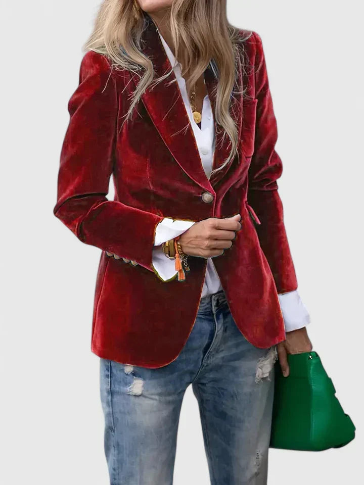 Joyce | Classic Single-Breasted Long Sleeve Tailored Blazer