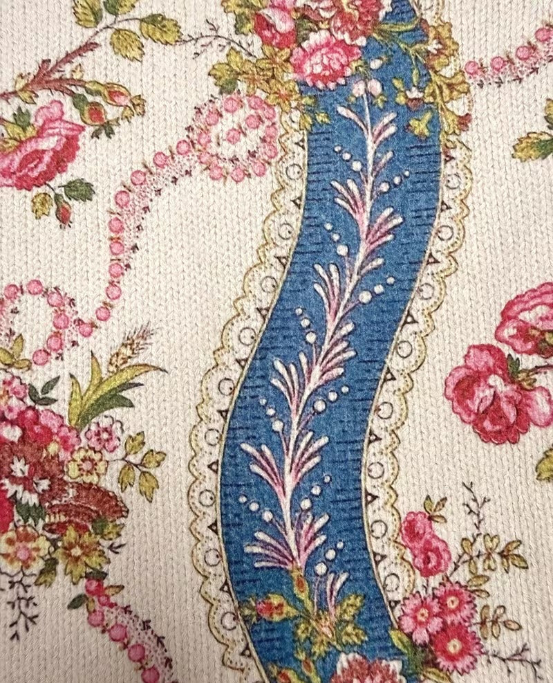 Judith | Classic Floral Zip-Up Cardigan Sweater