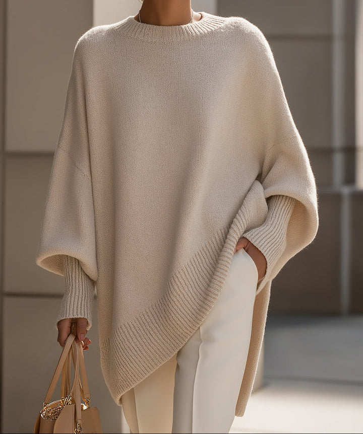 Julia | Effortless Oversized Batwing Knit Sweater