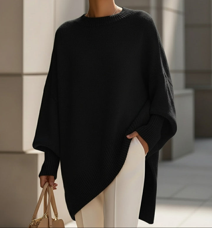 Julia | Effortless Oversized Batwing Knit Sweater