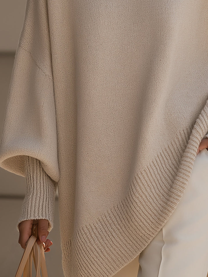 Julia | Effortless Oversized Batwing Knit Sweater