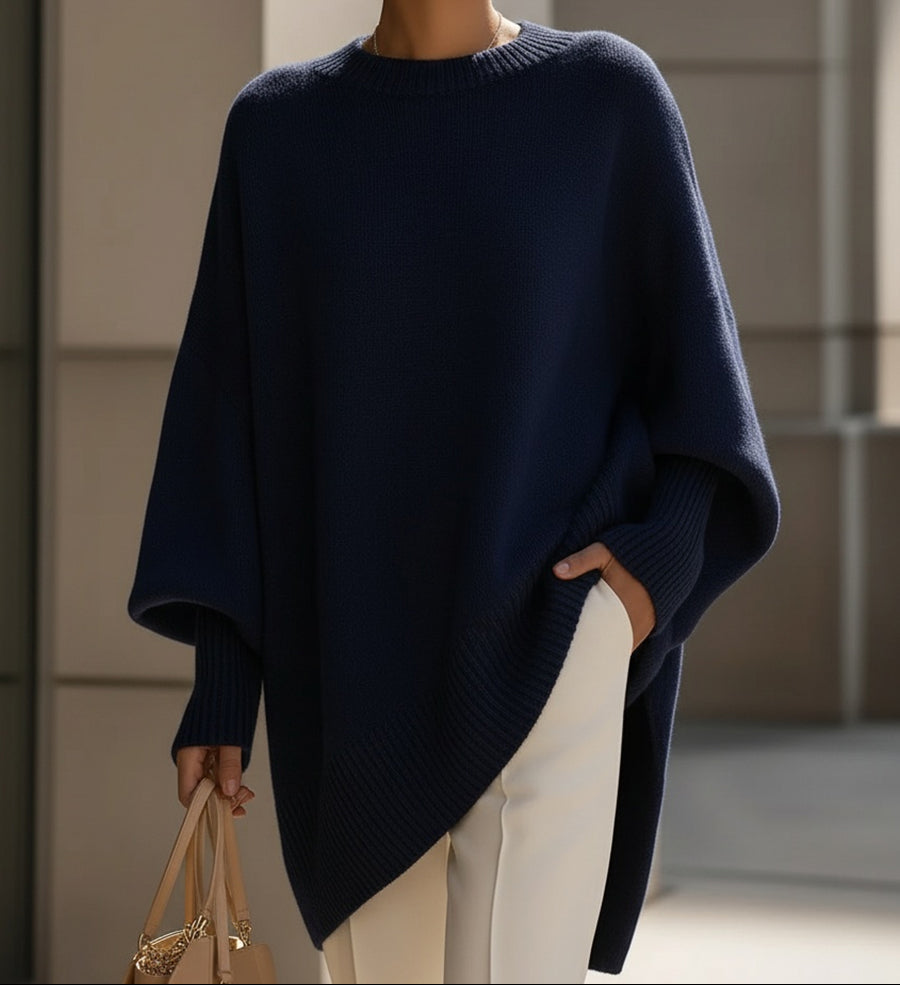 Julia | Effortless Oversized Batwing Knit Sweater