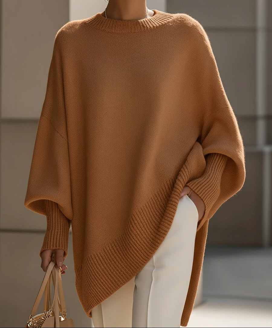 Julia | Effortless Oversized Batwing Knit Sweater