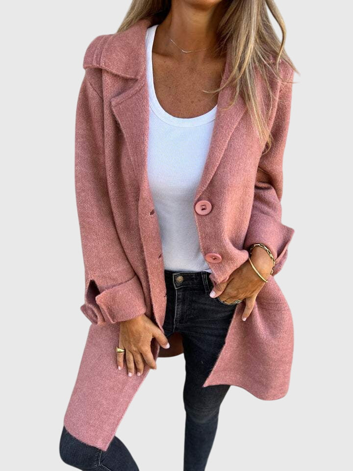 Julie | Relaxed Notched Lapel Longline Blazer