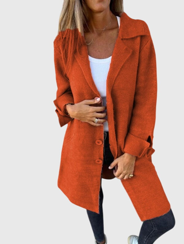 Julie | Relaxed Notched Lapel Longline Blazer