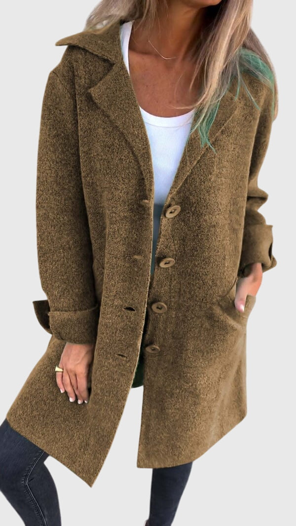 Julie | Relaxed Notched Lapel Longline Blazer