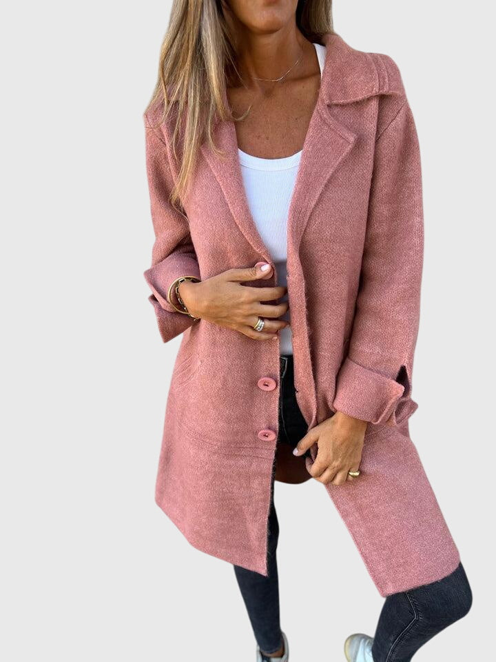 Julie | Relaxed Notched Lapel Longline Blazer