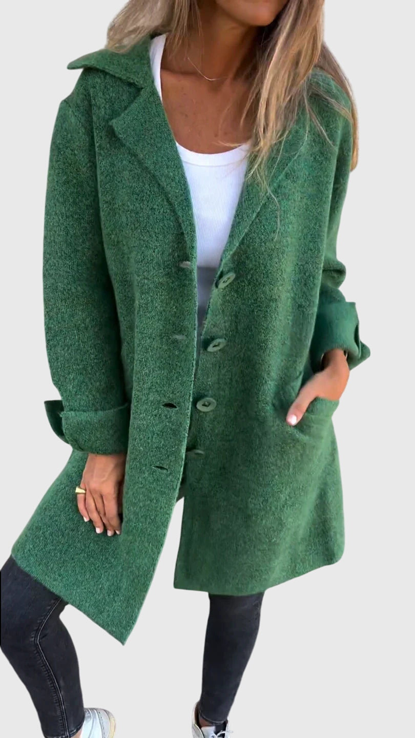 Julie | Relaxed Notched Lapel Longline Blazer