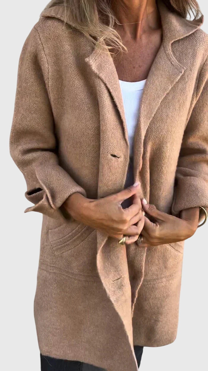 Julie | Relaxed Notched Lapel Longline Blazer