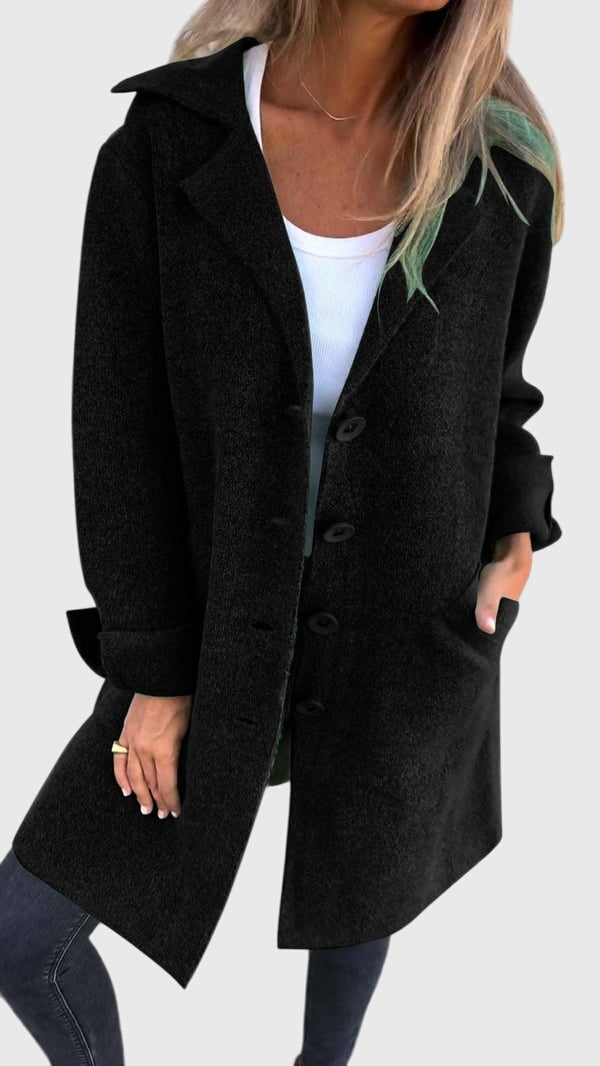 Julie | Relaxed Notched Lapel Longline Blazer