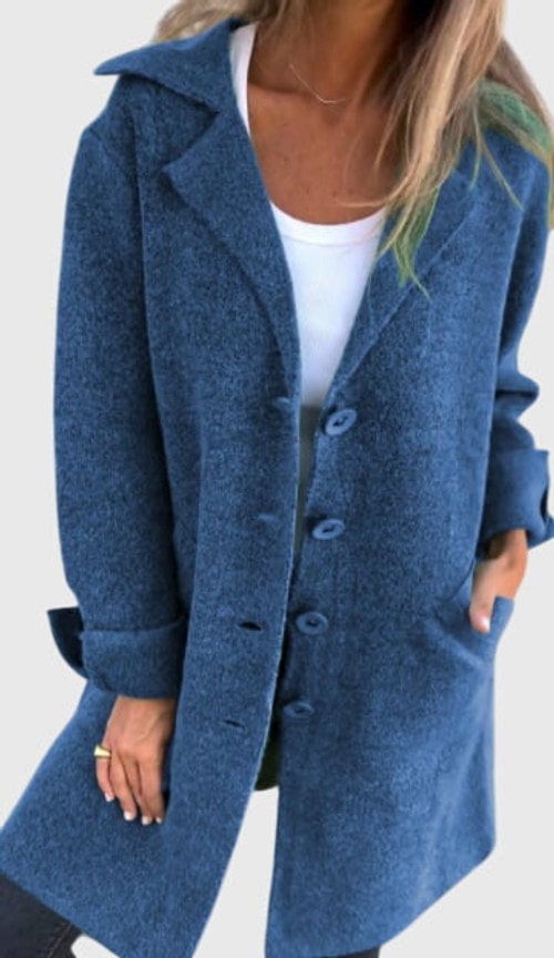 Julie | Relaxed Notched Lapel Longline Blazer