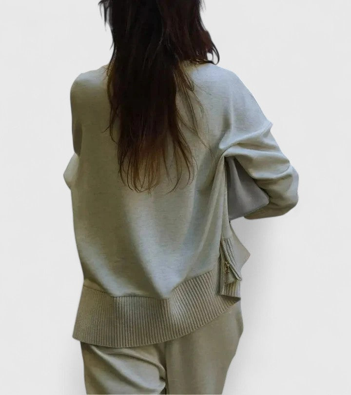 Julie | Timeless High Neck Wide Leg Lounge Set