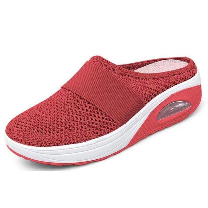 Kaja | Raffineret Slip-On Hjemmesko med Luftsål og Mesh-Overdel