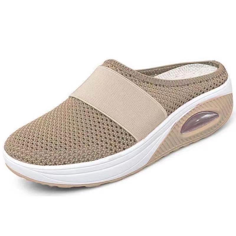 Kaja | Raffineret Slip-On Hjemmesko med Luftsål og Mesh-Overdel