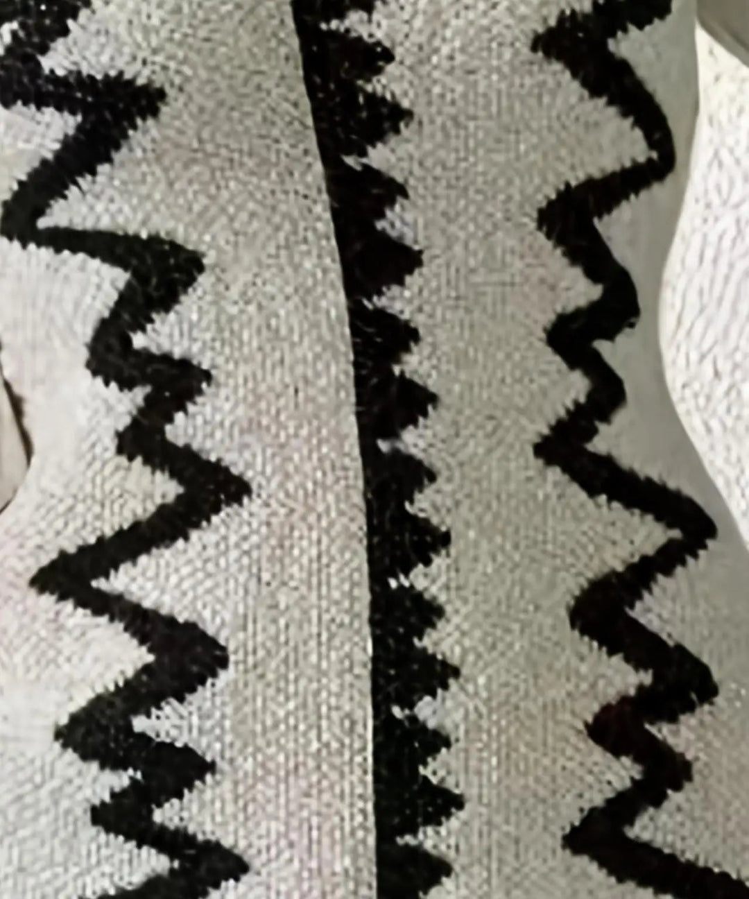 Kelly | Relaxed Zigzag Striped Knit Sweater Dress