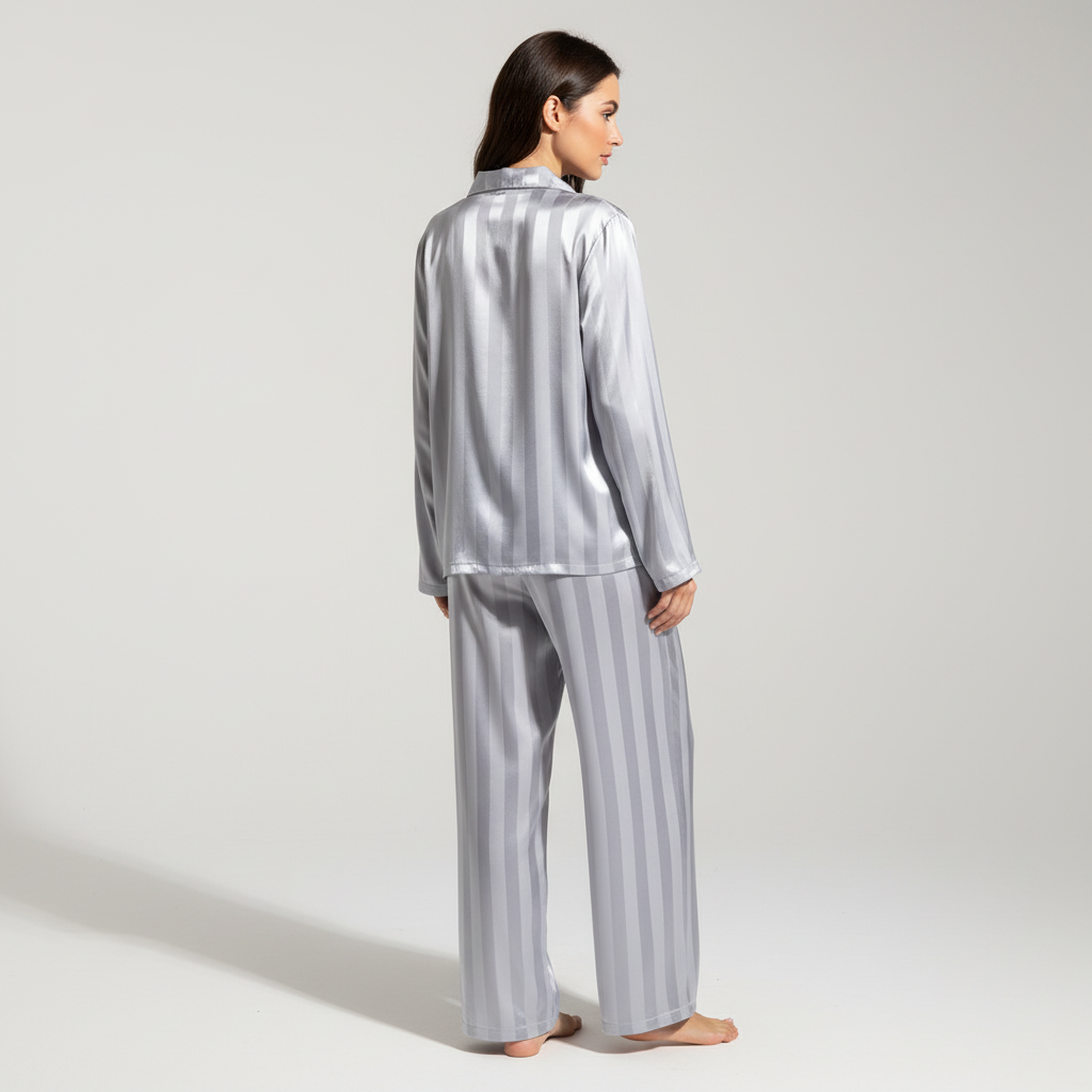 Laura | Chik Stribet Pyjamasæt Nattøj Dame