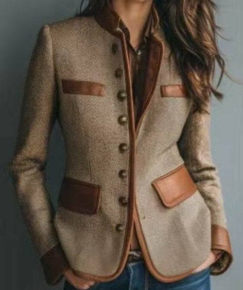 Laura | Polished Tailored Stand Collar Blazer