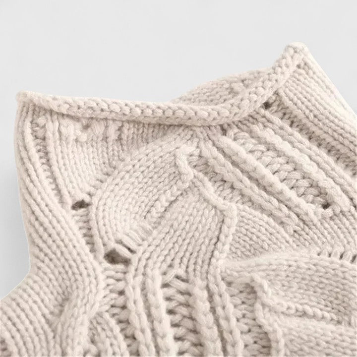 Lauren | Cable Knit Long Sleeve Turtleneck Sweater