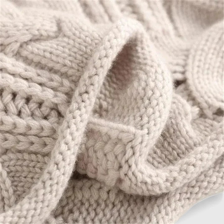 Lauren | Cable Knit Long Sleeve Turtleneck Sweater