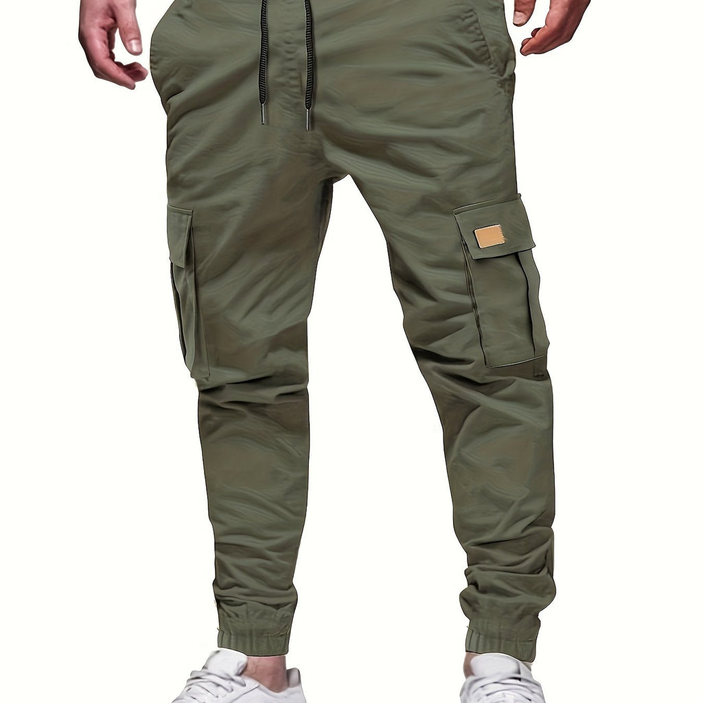 Liam | Klassisk Slim Fit Cargo Bukser med Flaplommer