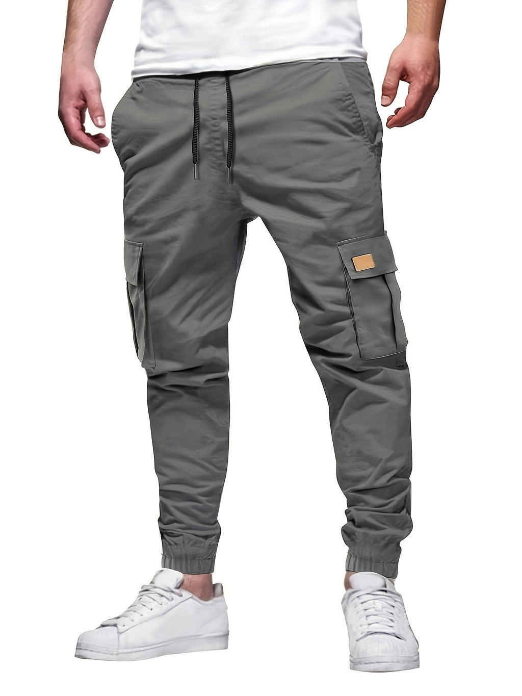 Liam | Klassisk Slim Fit Cargo Bukser med Flaplommer
