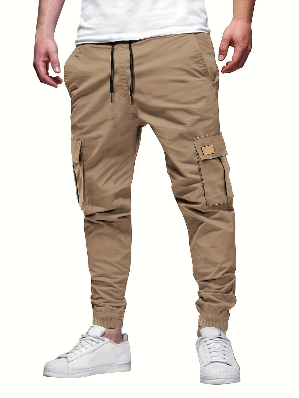 Liam | Klassisk Slim Fit Cargo Bukser med Flaplommer