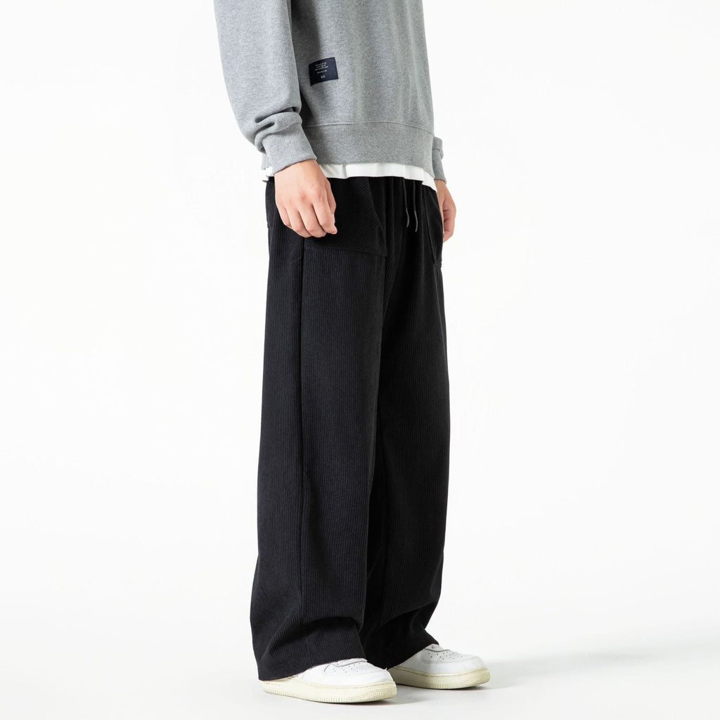 Lily | Hyggelig Wide-Leg Fløjlsbukser Damer med Elastisk Talje