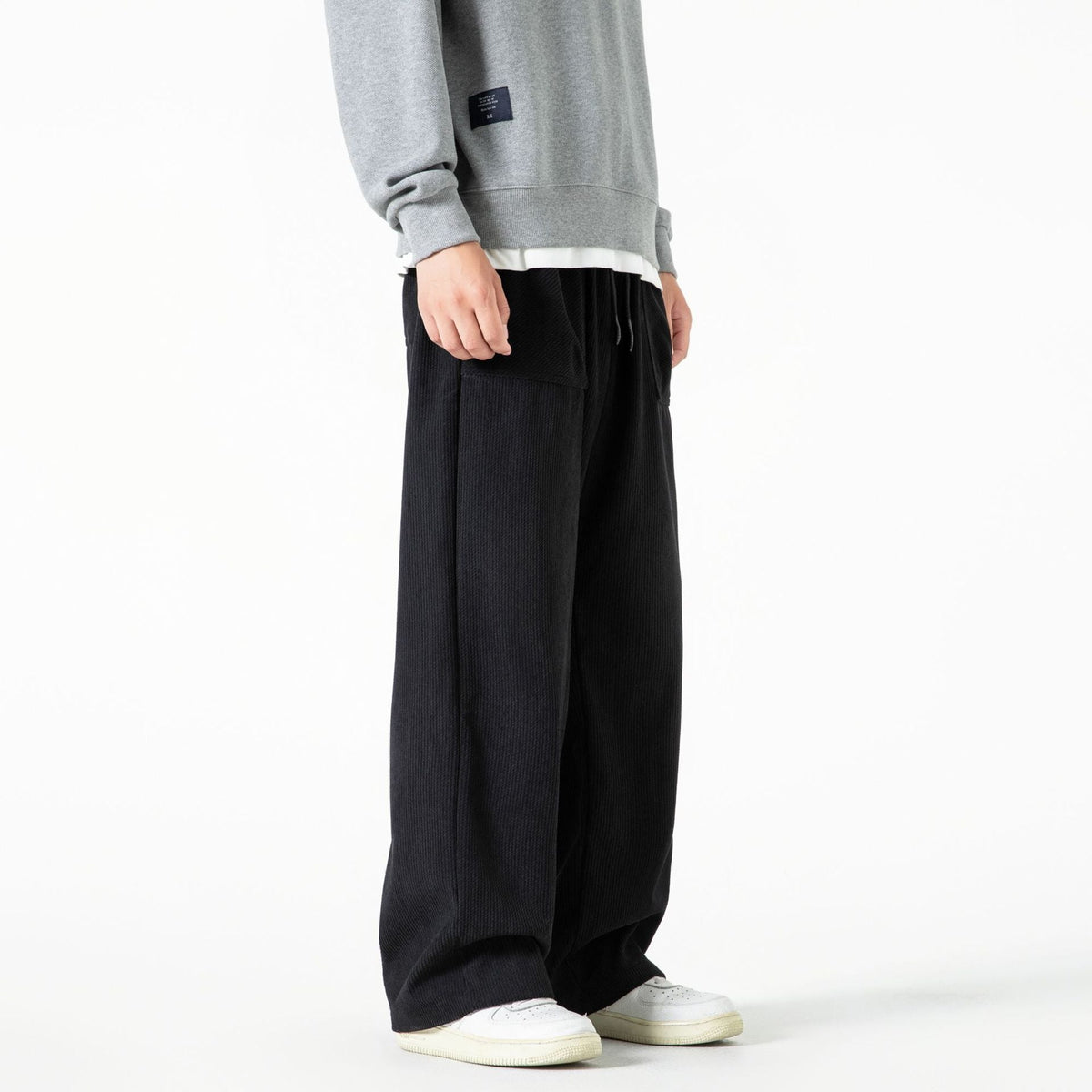 Lily | Hyggelig Wide-Leg Fløjlsbukser Damer med Elastisk Talje