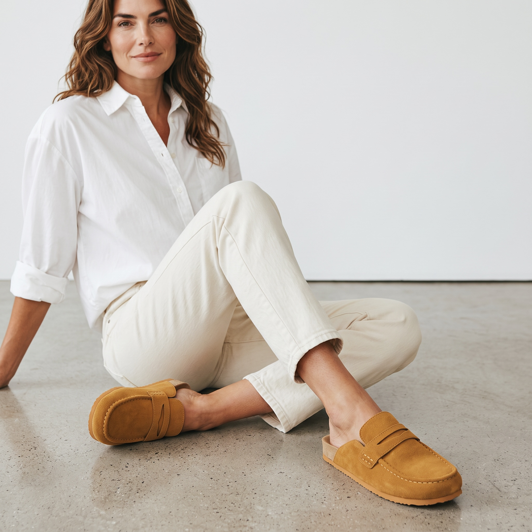 Lisa | Timeless Slip-On Loafer Mule Slippers