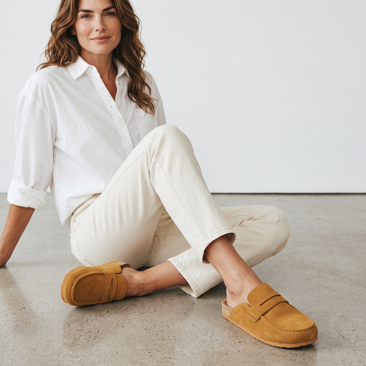 Lisa | Timeless Slip-On Loafer Mule Slippers