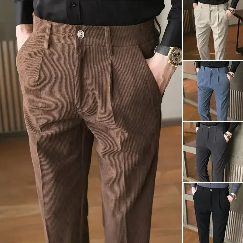 Lucas | Chik Slim Fit Fløjlsbukser Damer & Herre Model