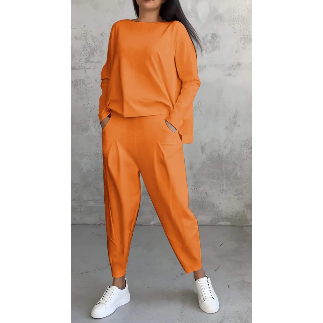 Madison | Cozy Long Sleeve Two-Piece Lounge Set