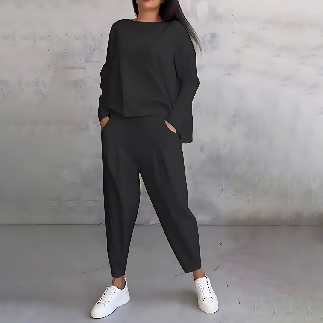 Madison | Cozy Long Sleeve Two-Piece Lounge Set