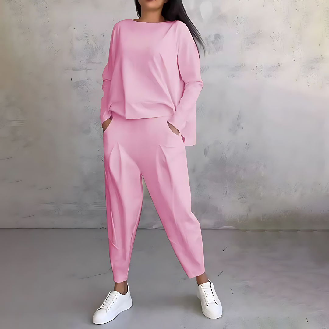 Madison | Cozy Long Sleeve Two-Piece Lounge Set