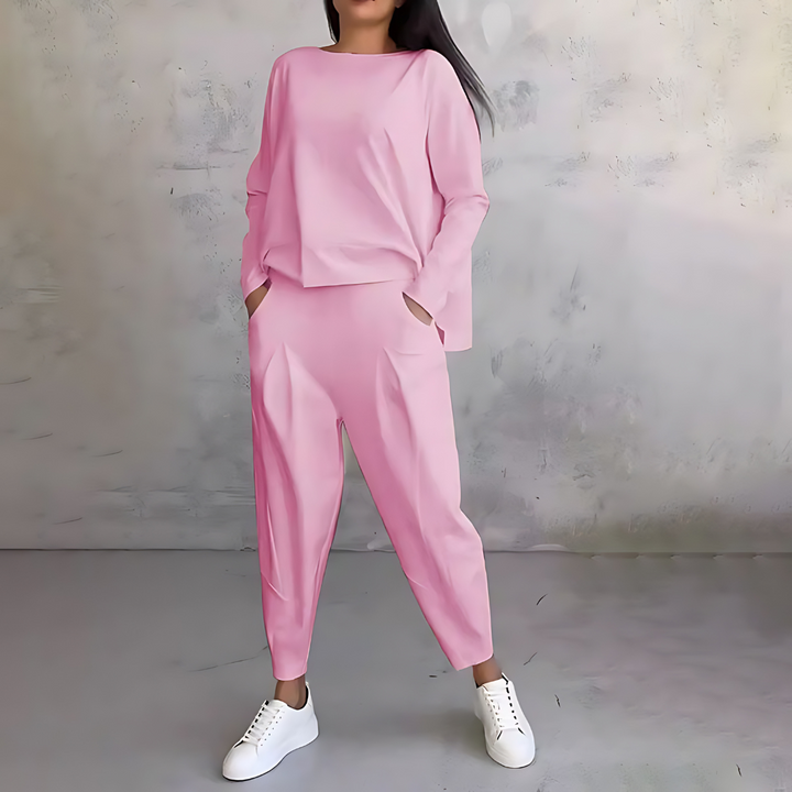 Madison | Cozy Long Sleeve Two-Piece Lounge Set