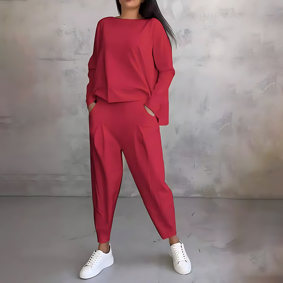 Madison | Cozy Long Sleeve Two-Piece Lounge Set