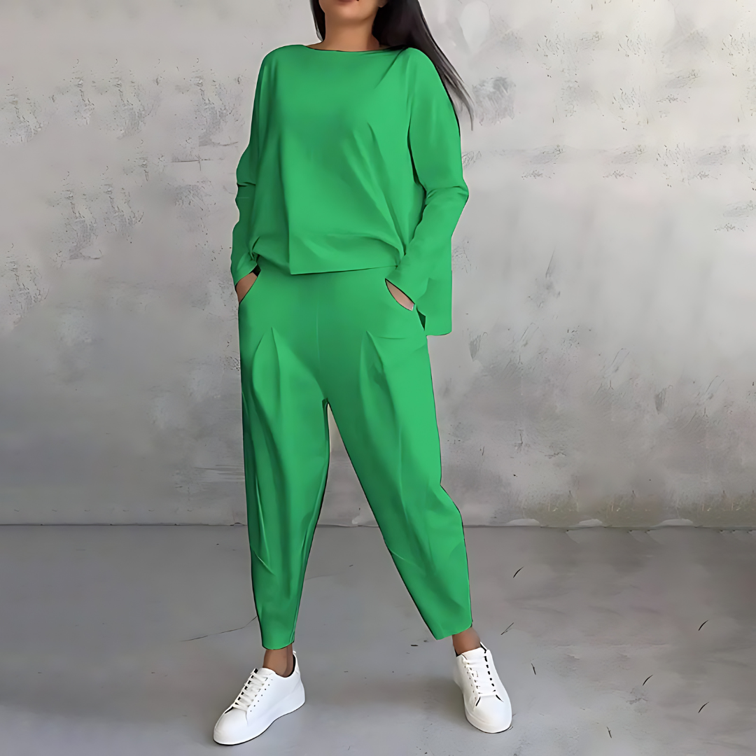 Madison | Cozy Long Sleeve Two-Piece Lounge Set